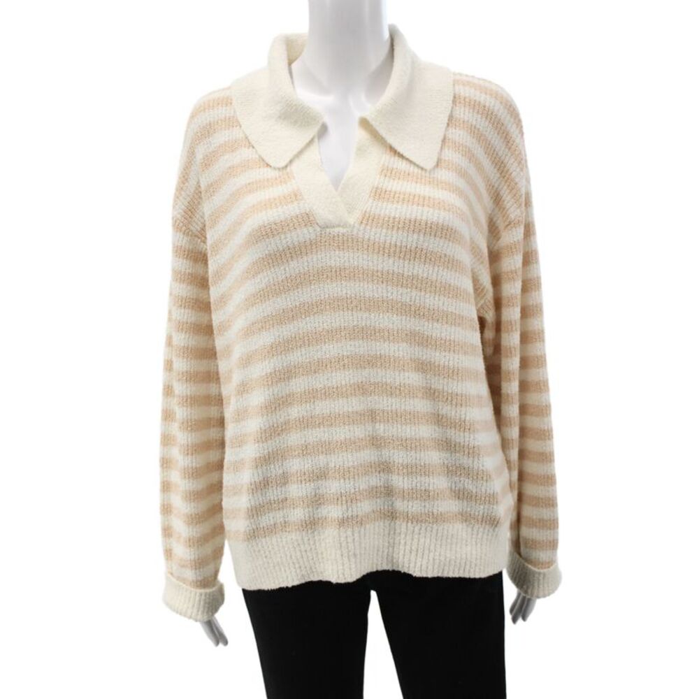 Roller Rabbit Unisex Beige Collared Pullover Sweater Size M